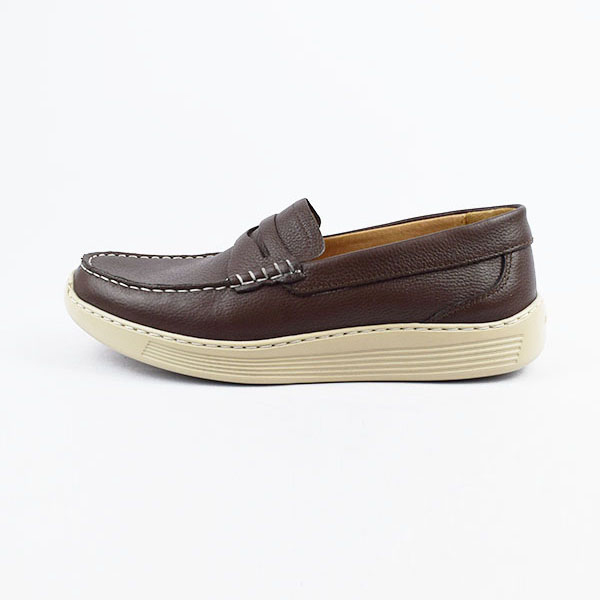 Moccasin pour homme confort R110 Marron cuir  Mocassin homme Maroc